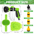 Pup Jet Dog Wash Hose Nozzle Foam Sprayer Dog Horse Sprayer Wash Hose Attachment Soap Dispenser Bottle Nozzle Sprayer Washing Shower Pet Bathing T...
