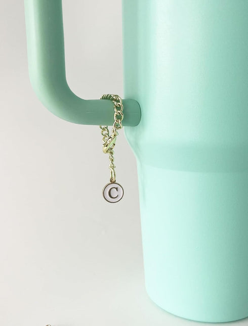 2PCS Stanley Cup Accessories Letter Charms Name ID Initial Letter Handle Personalized Charm For Stanley Tumbler...