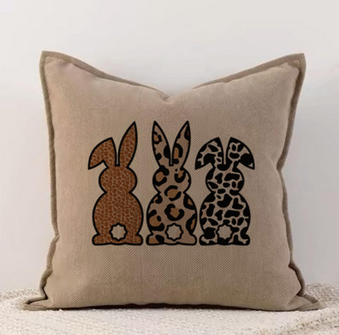 3 Sheets Easter Day Rabbit Eggs on Transfers Letter Pattern Transfer Stickers Cute Leopard HTV Heat Iron Transfer Paper Heat Transfer Decals for T...
