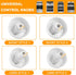 AMI PARTS Universal White Control Knobs with 12 Adapters 4-Pack Universal Knobs for Oven/Stove/Range