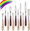 Palette Knife Set, 11 Pieces Stainless Steel Spatula Palette Knives Painting Accessories Art Supplies for Oil Painting, Gouache, Watercolor, Rock ...