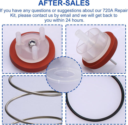 RK1-720A Pressure Vacuum Breaker Repair Kit, for Zurn Wilkins 1/2”, 3/4”, and 1”Pressure Vacuum Breaker...