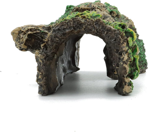 JIH Aquarium Decorations Resin Hollow Tree Trunk Ornament, Bettas House Cave Wood House Decor for Fish Tank (HS-SP207)...