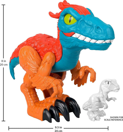 Fisher-Price Imaginext Jurassic World Dominion Dinosaur Toy Pyroraptor XL Poseable 10-Inch Figure for Preschool Pretend Play 3+ Years...