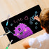 CUHIOY Magnetic Black Dry Erase Board for Fridge 17x11'', Small Whiteboard Kitchen Refrigerator Magnet Black White Board for Grocery List and to D...