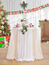 10Ft 1 Piece White Chiffon Table Runner 27x120 Inches Sheer Chiffon Fabric Bridal Party Romantic Wedding Reception Decorations...