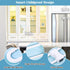 12 Packs Baby Proofing Sliding Cabinet Locks modacraft U-Shaped Child Safety Latches Adjustable White Locks for Handles Knobs Drawers Closet Cupbo...