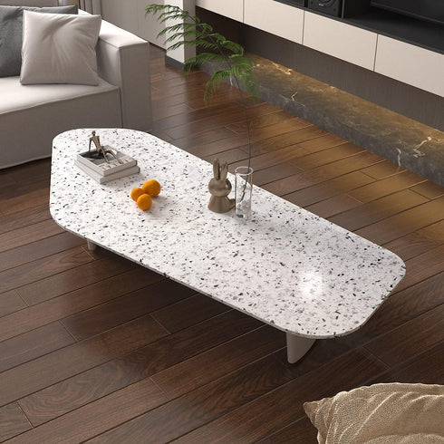 Gray White Terrazzo Contact Paper 88" X 16" Granite Contact Paper for Kitchen Counter Top Peel and Stick Countertop Adhesive Wallpaper for Cabinet...