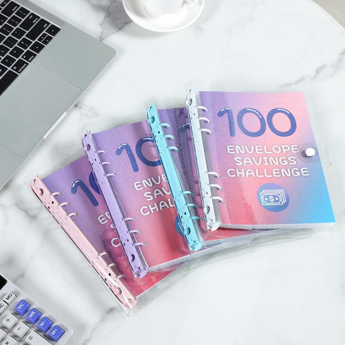 100 Envelope Money Savings Challenge Binder, Expense Budget Sheet for Budgeting and Saving Money, Budget Binder with Cash Envelopes, Easy and Fun ...