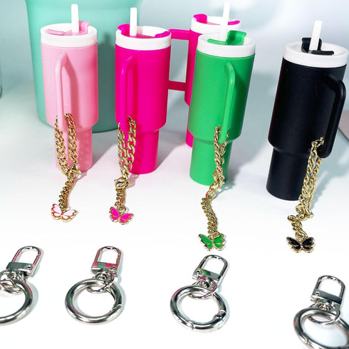 Mini Cup Keychain for Stanley Cup- Cute Mini Tumbler Keychain Chapstick Holder Purse Backpack Charm Accessories...