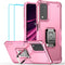 Case for T-Mobile REVVL V+ 5G Case with Screen Protector Kickstand Holder Built-in Magnetic Car Mount Shockproof Camera Protective Case for T-Mobi...