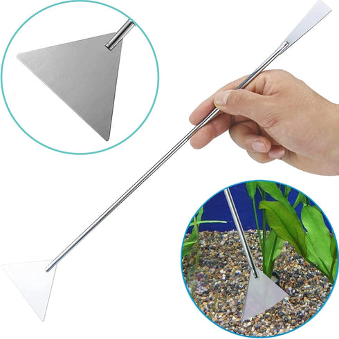 15in Aquascape Tools, 4 in 1 Long Aquarium Tweezers Scissors Spatula, Stainless Steel Aquatic Plants Aquascaping Tools Set for Fish Starter Kits, ...