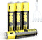 HW Rechargeable Li-ion AAA Battery, Li-ion USB Rechargeable AAA Battery Constant Output 1.5V, 1 Hour Fast Charge with USB Cable,1000 Cycles Charge...