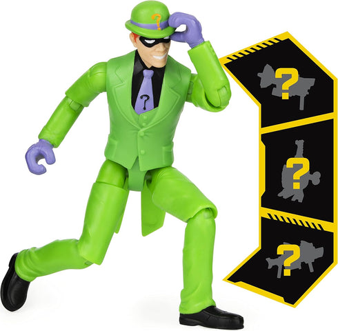 DC Comics Batman 4-inch Batman and The Riddler Action Figures with 6 Mystery Accessories, Kids Toys for Boys Aged 3 and up...