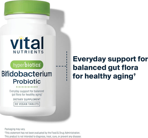 Hyperbiotics Vital Nutrients Bifidobacterium Probiotic | 7 Targeted Strains | Supports Immune and Digestive Health for Older Adults | Shelf-Stable...