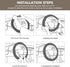 AUTOYOUTH Steering Wheel Cover, Crystal Studded Rhinestone Bling Styling for Car, SUV, Truck Heavy Duty, Anti-Slip, Excellent Grip Standard Size 1...