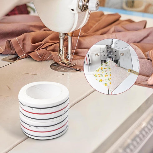 Yoogeer 2 Rolls Diagonal Seam Tapes Sewing Basting Tape, Quilting Sewing Machine Tape, Diagonal Tapes for Sewing Straight Diagonal Seams Instructi...
