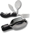 Stainless Steel Camping Cutlery and Kitchen Utensil Set - Prepper Gear and Supplies for Camping Cooking, Silverware, Sporks, Knives, Survival Gear...