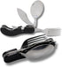 Stainless Steel Camping Cutlery and Kitchen Utensil Set - Prepper Gear and Supplies for Camping Cooking, Silverware, Sporks, Knives, Survival Gear...