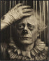 Posterizer 1 pcs-black and white photo of a sad clown getting ready 1-Retro Art-Photography Art-Living Room Bedroom Decor- unframed wall art...