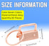 Key fob Hardware,30 PCS 1 Inch Key fob Keychain with Keychain Rings for Bag Webbing Wristlets Lanyards(Rose Gold)...