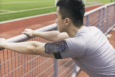 ?Bone? Run Tie Running Armband Phone Holder, Cell Phone Arm Band for iPhone 14 13 12 11 Pro Max Mini XS XR X 8 7 6 Plus Samsung Galaxy S10 S9 Smar...