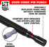 Door Hinge Pin Removal Tool – Spring Driven Door Hinge Pin Remover and Steel Faced Hammer Punch Set...