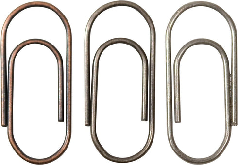 Advantus Metal Mini Paper Clips by Tim Holtz Idea-ology, 48 per Pack, 5/8 Inch, Antique Finishes, TH92791...