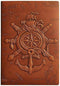 Vintage PU Leather 3D Relief Nautical Notebook - 160 Pages A5 8.3x5.6 inches - Diary and Writing Journal,for Women Men (Brown)...