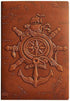 Vintage PU Leather 3D Relief Nautical Notebook - 160 Pages A5 8.3x5.6 inches - Diary and Writing Journal,for Women Men (Brown)...