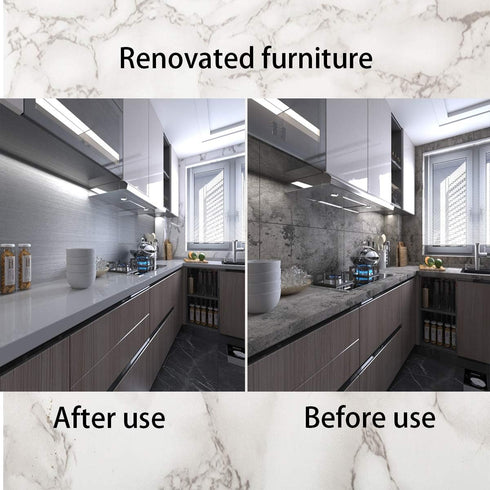 Silver Contact Paper [Thicken Stainless Steel Metallic Feel Waterproof Oil-Proof Peel and Stick Wallpaper for Kitchen Cabinet Dishwasher Refrigera...