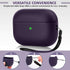 Upgrade Cover Compatible with Airpods Pro Case, Leather Texture Full-Body Protective Case Cover Compatible with Airpods Pro,Wireless Charging and ...