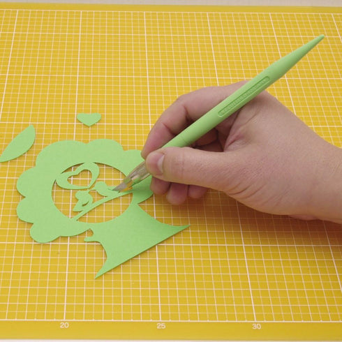 NT Cutter Resin Holder Art Knife, Green Holder, 1 Knife (D-401P-G)...