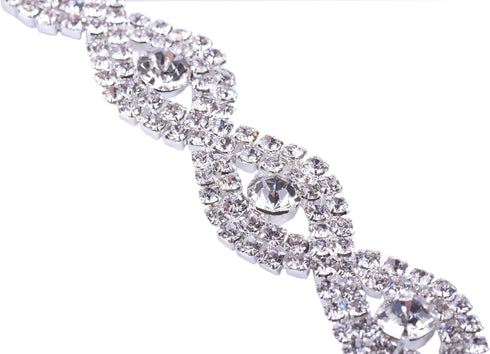 KAOYOO 1 Yard Crystal Rhinestone Chain Trim Sewing Trim for Wedding Decoration,Sewing Craft,DIY Accessories...
