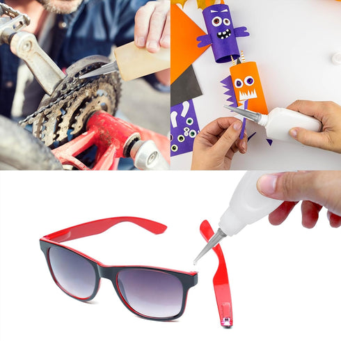 PATIKIL 22Ga Tapered Tip Dispensing Needle, 20Pcs Plastic Needle Tube Blunt Tips with Luer Lock for Glue Oil Applicator, Blue...