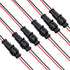 2 Pin Connector(6 kit), 18 AWG Automotive Electrical Connectors, Waterproof Wire Connectors, 2 Pin Electrical Connectors Waterproof, Plug in Wire ...