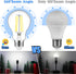 MAXvolador 60W Equivalent E26 LED Filament Light Bulbs, 850LM Daylight White 5000K LED Edison Bulb, Non-Dimmable 6W A19 LED Bulb Medium Base, 4-Pa...