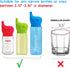 Silicone Sippy Cup Lids, 5 Packs Elephant Spill-Proof Sippy Cup for Babies, Toddlers and Kids...