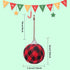 Deloky 16Pcs Buffalo Plaid Fabric Ball- 2.16 Inch Small Christmas Fabric Wrapped Balls Hanging Ornament for Christmas Tree Party Decoration Suppli...