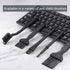 uxcell 2 Pcs Antistatic ESD Brush Portable Plastic Handle Nylon Lab Cleaning Brushes for Electronics Keyboard PCB BGA Repair Soldering, 18x5mm Bri...