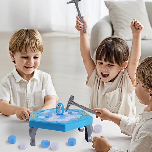 DR.DUDU Save Penguin Break Ice Board Game for Kids 4-8, Ice Breaker Save Penguin On Ice Family Funny Table Game, Ice Block Breaking Penguin Trap G...