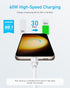 Anker USB C Cable, 310 USB C to USB C Cable (6 ft 2 Pack), (60W/3A) USB C Charger Cable Fast Charging for Samsung Galaxy S23/S22, iPad Pro 2021, i...