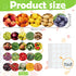 Geyee 60 Pcs Fruits and Veggies Themed Bulletin Board Border School Cafeteria Decorations Straight Border Trim for Classroom Decoration Bulletin B...