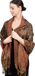Achillea Reversible Paisley Pashmina Rave Scarf – Exotic Indian Shawls and Wraps for Evening Dresses, Festivals, All Seasons...