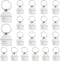 iMagitek 20 Pcs House Shaped Pendant Keychains Keyings Home Keychain Gifts House with Window Mental Keyring for Men and Women Gift...