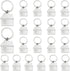 iMagitek 20 Pcs House Shaped Pendant Keychains Keyings Home Keychain Gifts House with Window Mental Keyring for Men and Women Gift...