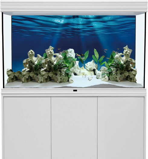 AWERT 48x24 inches Ocean Floor Aquarium Background Undersea Theme Aquarium Background Underwater Fish Tank Background...