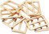 JWBIZ 8pcs Flat Metal Slide Buckle Belt Adjuster Sliders Tri Glide Strap Hardware Clasp (Gold, 1 1/4 Inch)...
