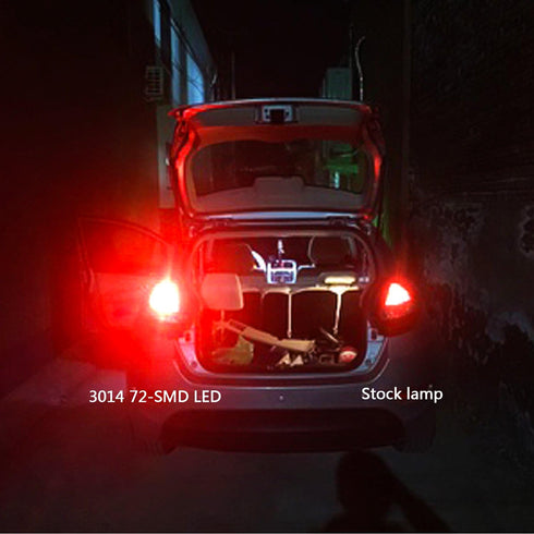 PHINLION 3157 Red LED Light Bulbs, Super Bright 72-SMD 3156 3057 3357 4057 4157 Replacement for Car Truck Rear Brake Stop Tail Turn Signal Blinker...