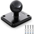 TUSITA Metal Rectangular AMPS Connection Plate with B Size 1" Ball Black...